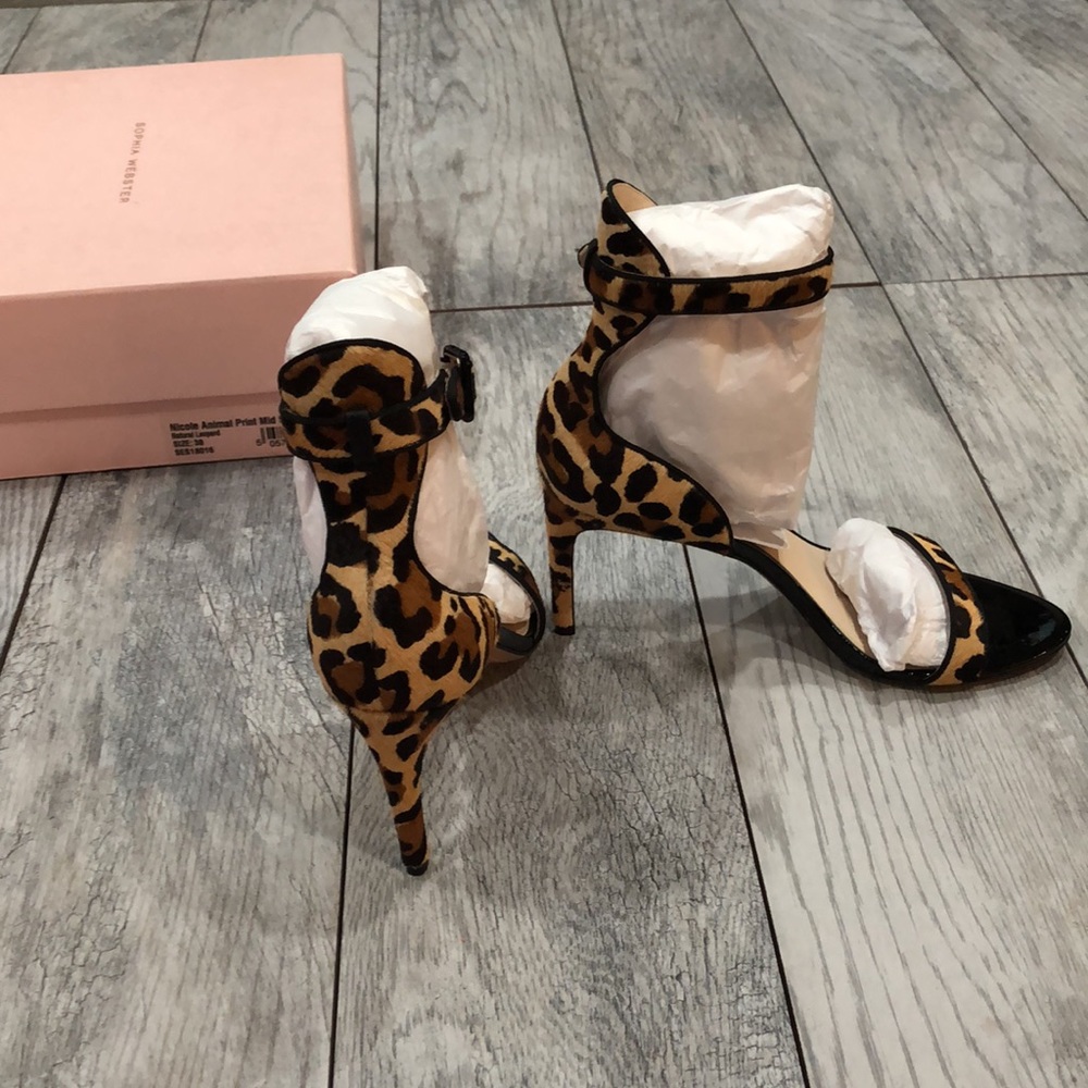 Sophia Webster Nicole Animal Print Mid Sandal